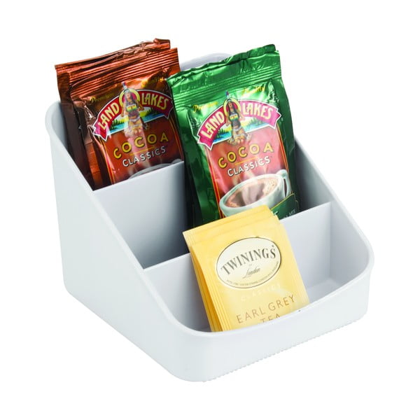 Šedý organizér se 3 přihrádkami iDesign Linus, 16 x 14,5 cm-image-2