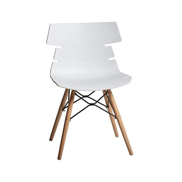 Sada 4 bílých jídelních židlí Marckeric Iris-image-3