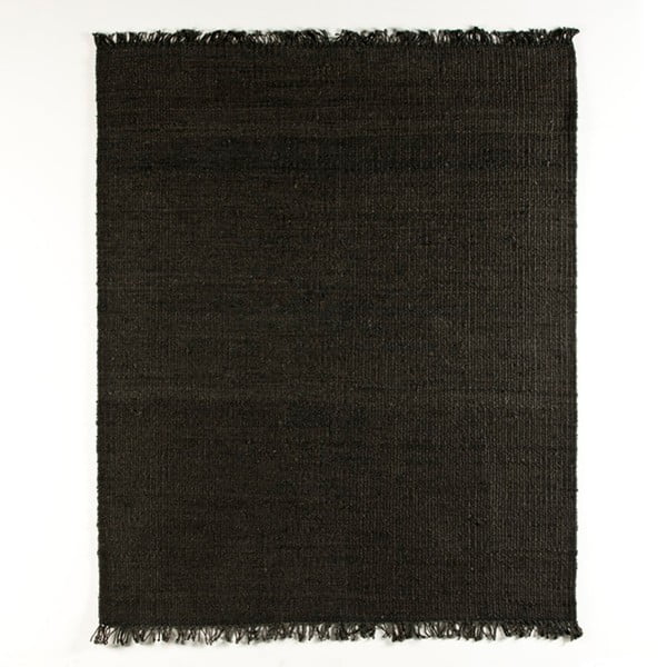 Černý jutový koberec Thai Natura, 150 x 200 cm