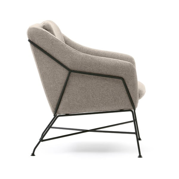 Béžové křeslo Brida – Kave Home-image-3