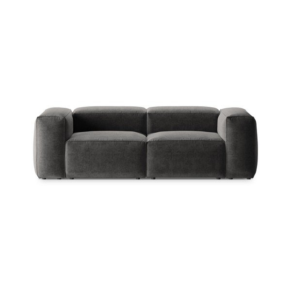 Tmavě šedá pohovka 224 cm Bergamo – Cosmopolitan Design
