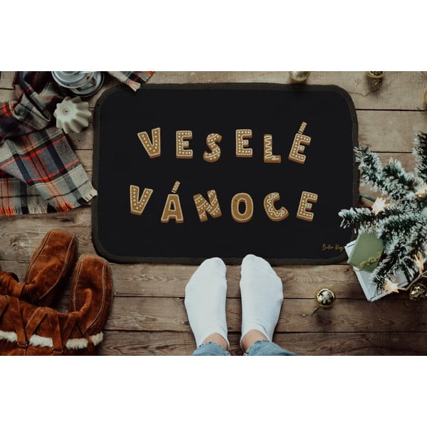Vánoční rohožka 60x40 cm Veselé Vánoce - Butter Kings-image-1