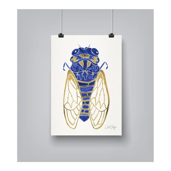 Plakát Americanflat Cicada by Cat Coquillette, 30 x 42 cm