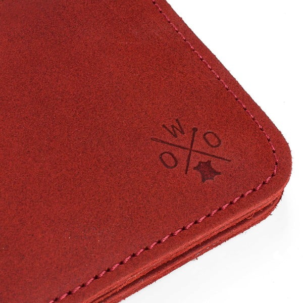 Červená kožená peněženka Woox Triviala Purpurea-image-3