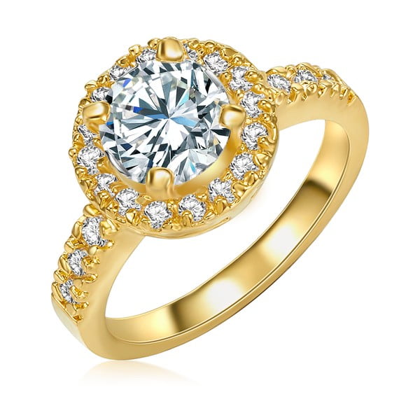 Dámský prsten zlaté barvy Tassioni Bride, vel. 52