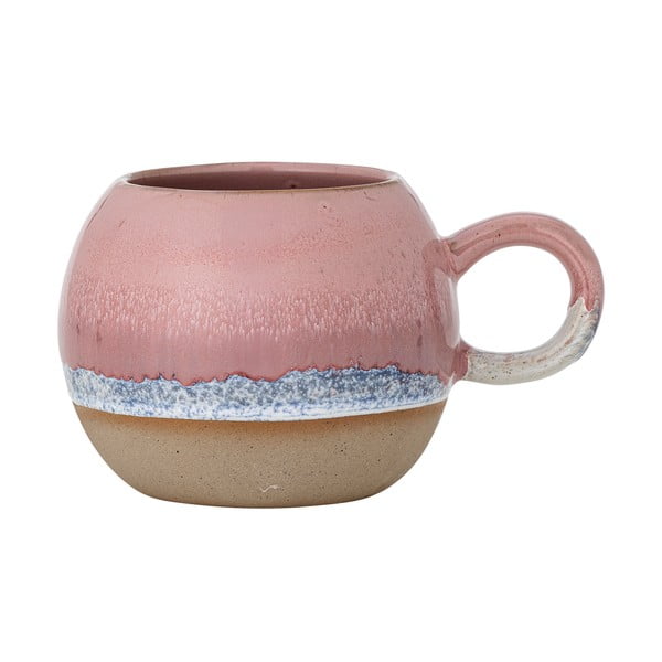 Růžový hrnek z kameniny 410 ml Paula – Bloomingville