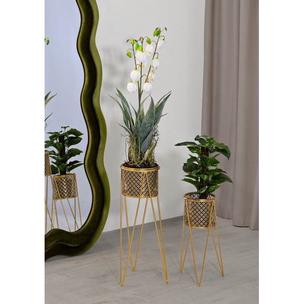Kovové stojany na květiny v sadě 2 ks ø 20 cm (výška 46 cm) Nat – Mauro Ferretti-image-1