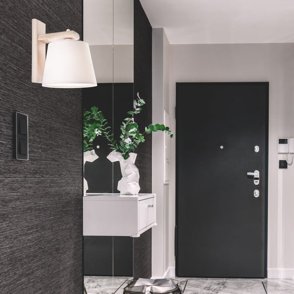 Světle hnědé nástěnné svítidlo ø 20 cm Aida – LAMKUR-image-2