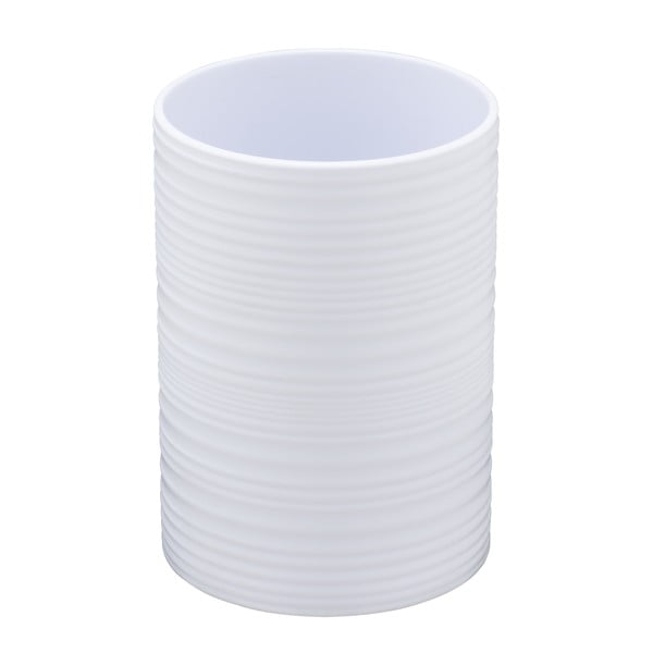 Bílý plastový kelímek na zubní kartáčky Lyon – Allstar