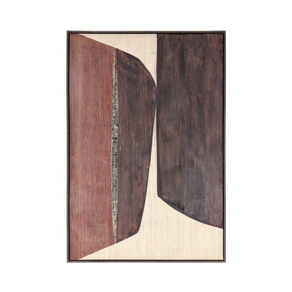 Tištěný/s ručně malovanými prvky obraz s rámem/na plátně 83x123 cm Gallery – Bizzotto