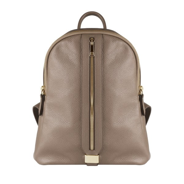 Béžový kožený batoh Maison Bag Lisa