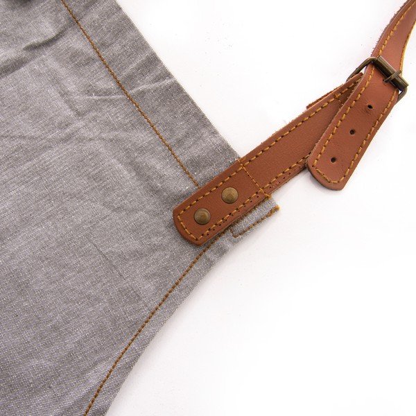 Bavlněno-kožená zástěra Denim – Orion-image-3