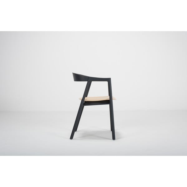 Černá jídelní židle z dubového dřeva Gazzda Muna-image-4