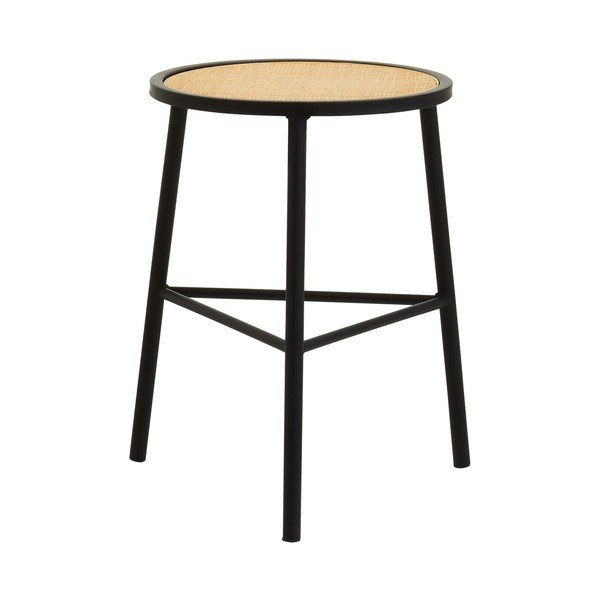 Černá/v přírodní barvě ratanová stolička Depok – Premier Housewares-image-2