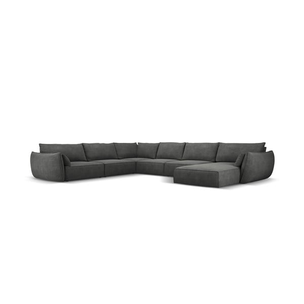 Šedá rohová pohovka (levý roh) Vanda – Mazzini Sofas-image-2