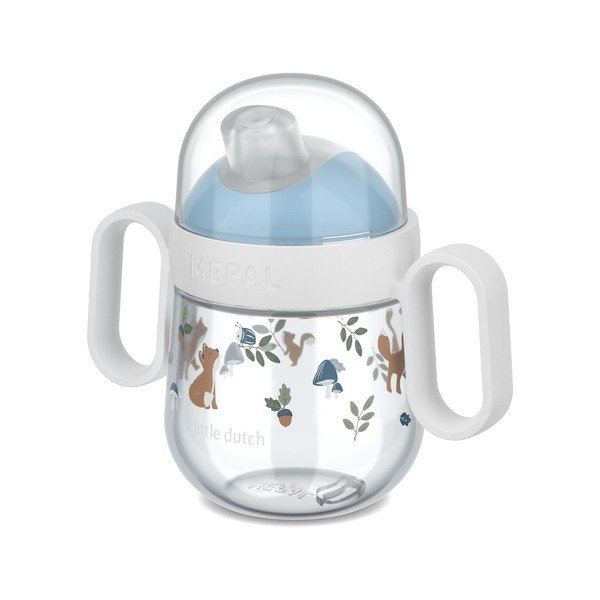 Světle modrý plastový dětský hrnek 200 ml Forest Friends – Mepal