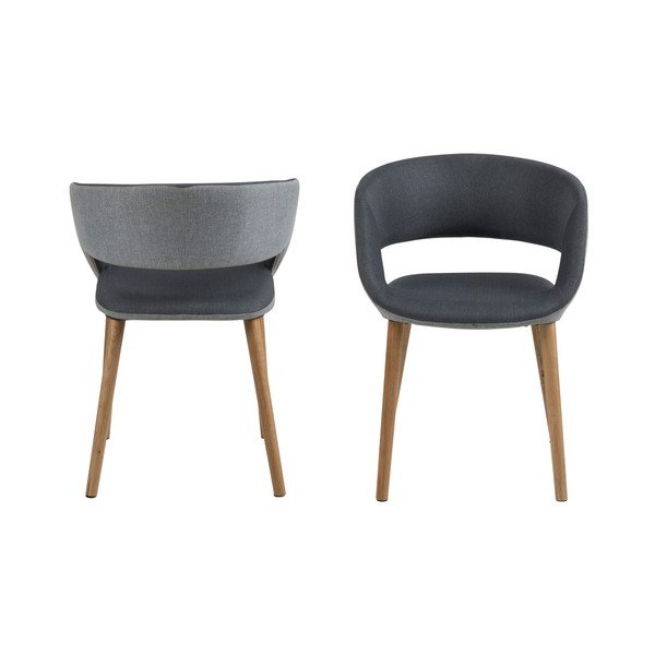 Antracitově šedá jídelní židle Actona Greta-image-4