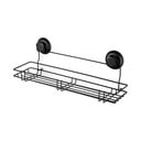 Černá samodržící nástěnná kuchyňská polička Compactor Bestlock Black Kitchen Shelf, 45,5 x 12 cm