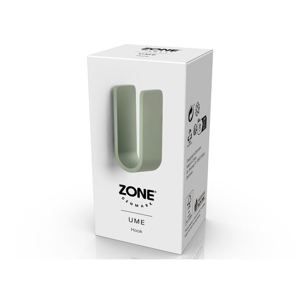 Nástěnný kovový háček šedozelený Ume – Zone-image-2