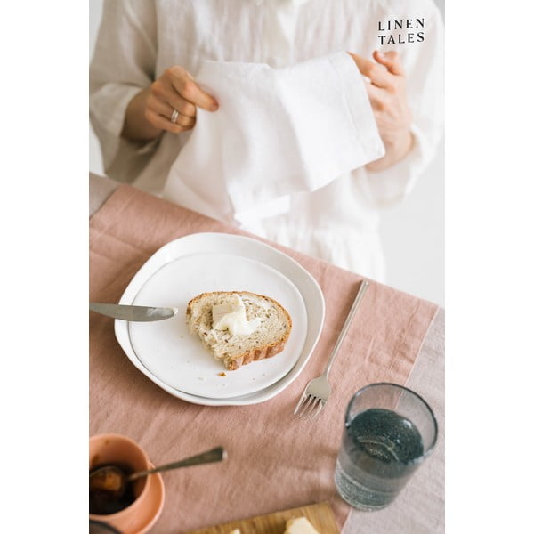 Sada 2 bílých lněných ubrousků Linen Tales-image-2