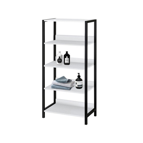 Bílý koupelnový regál 60x125 cm Chris – Støraa-image-1