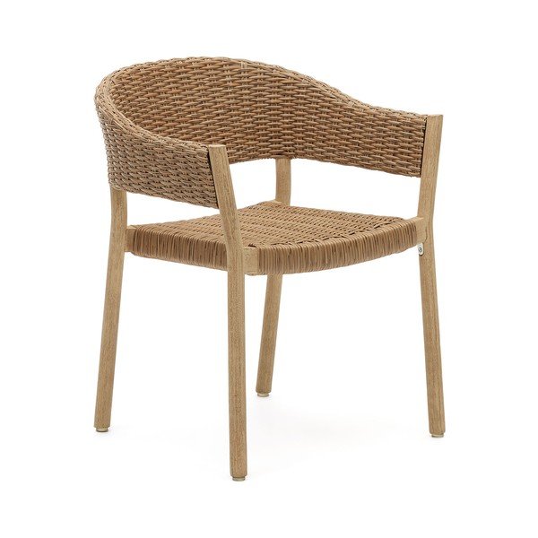 Dřevěná zahradní židle v přírodní barvě Pola – Kave Home
