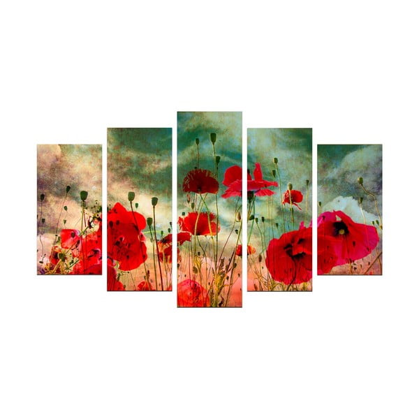 Vícedílný obraz Poppy Seed, 110 x 60 cm