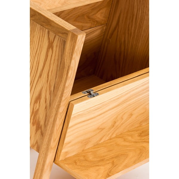 Vinotéka z dubového dřeva v přírodní barvě 59x60 cm NewEst - Woodman-image-1