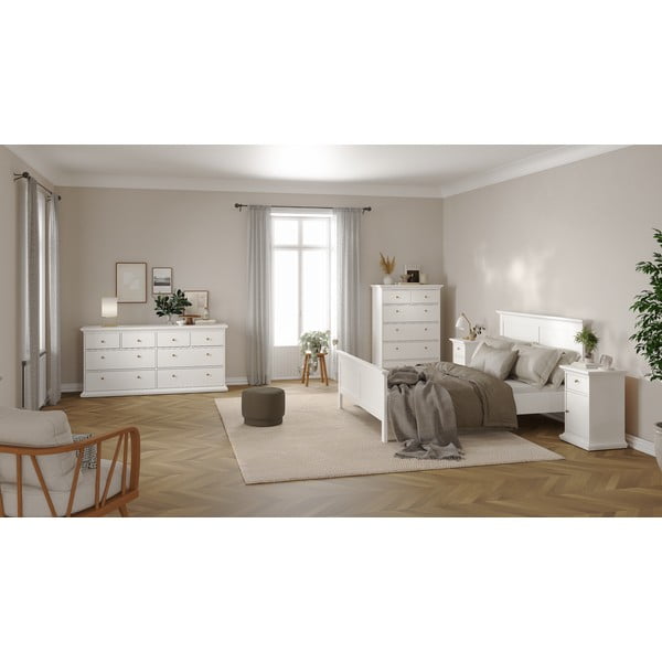 Bílá dvoulůžková postel 160x200 cm Paris – Tvilum-image-1