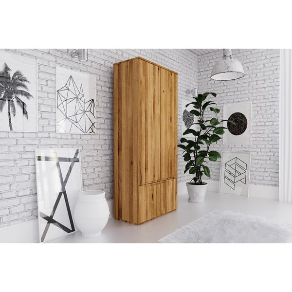 Šatní skříň z dubového dřeva 90x206 cm Vento 2 - The Beds-image-1