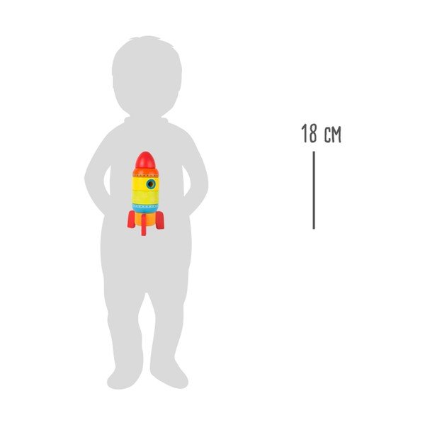 Dětská dřevěná skládací hra Legler Rocket-image-4