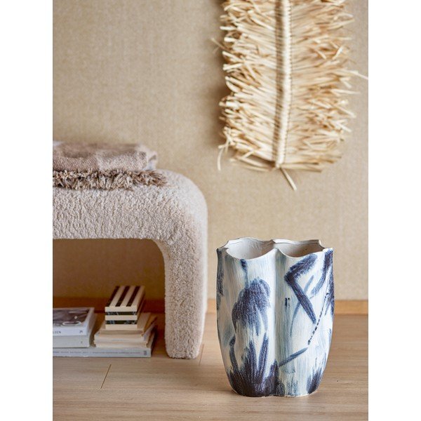 Černobílá váza z kameniny (výška 37 cm) Elira – Bloomingville-image-2