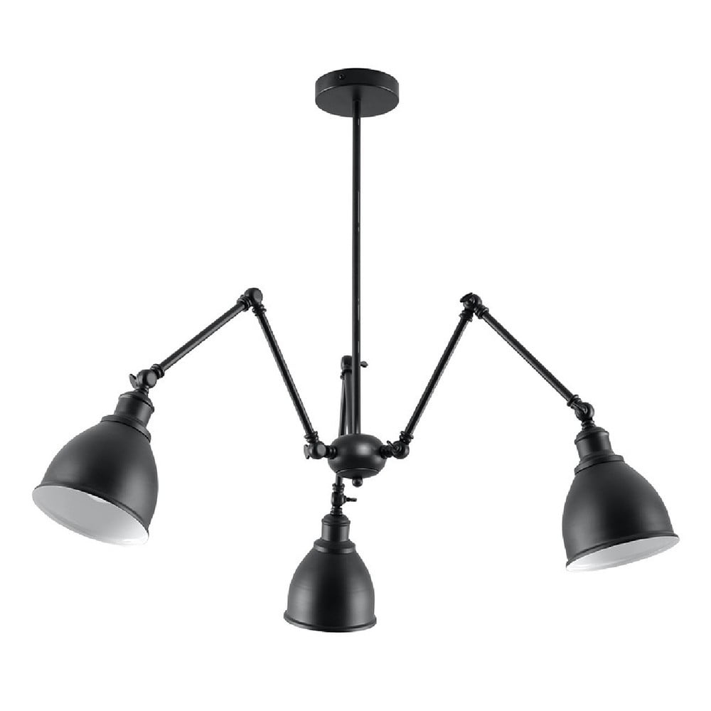 Černé závěsné svítidlo s kovovým stínidlem 70x70 cm Matilda Shade - Nice Lamps