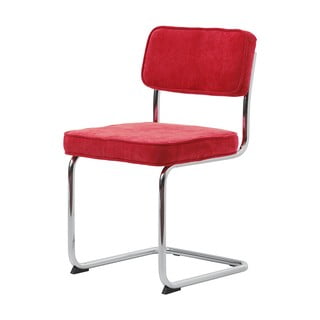 Červená manšestrová jídelní židle Rupert – Unique Furniture
