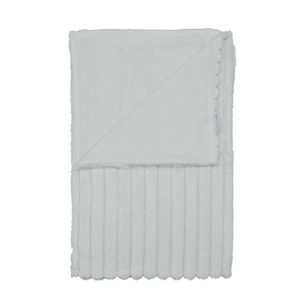 Bílá deka z mikroplyše 130x170 cm Cosy Ribbed – Catherine Lansfield