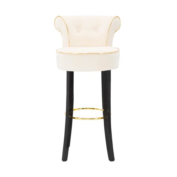 Krémová sametová barová židle 96 cm Luxy – Mauro Ferretti-image-1