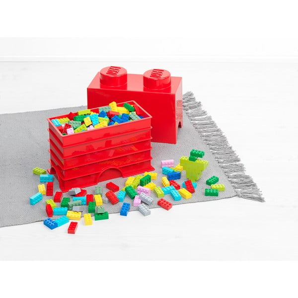 Červený úložný dvojbox LEGO®-image-3