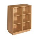 Knihovna v dekoru dubu v přírodní barvě 80x95x30 cm Disco – Hübsch