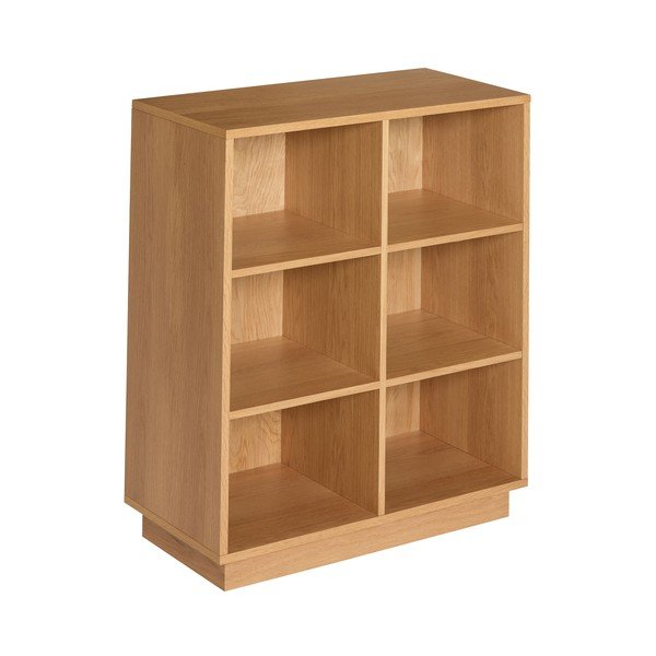 Knihovna v dekoru dubu v přírodní barvě 80x95x30 cm Disco – Hübsch