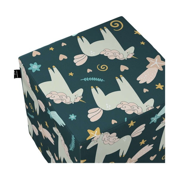 Modrý dětský puf Magic - Yellow Tipi-image-1