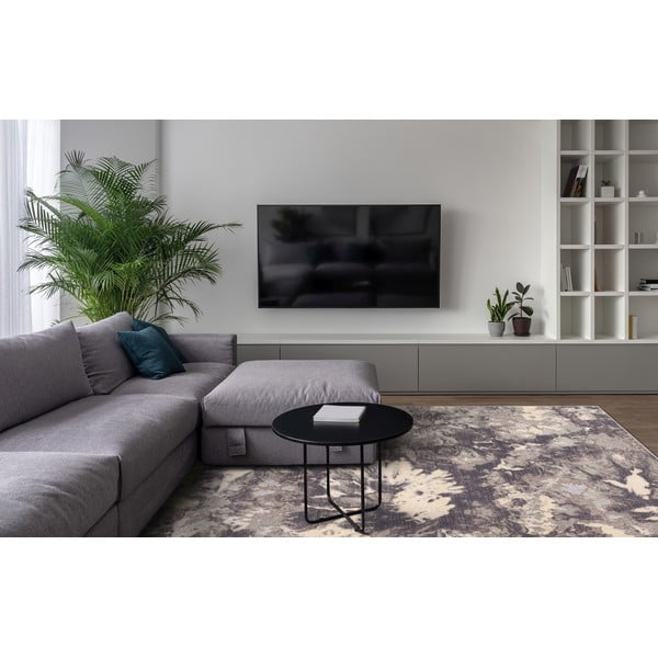 Šedý vlněný koberec 160x240 cm Daub – Agnella-image-1