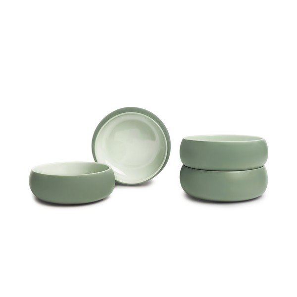 Zelené polévkové/ramen misky v sadě 4 ks z kameniny 1 l Aura Vira – Bonami Selection