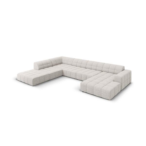 Světle šedá rohová pohovka (levý roh/do "U") Chicago – Cosmopolitan Design-image-3