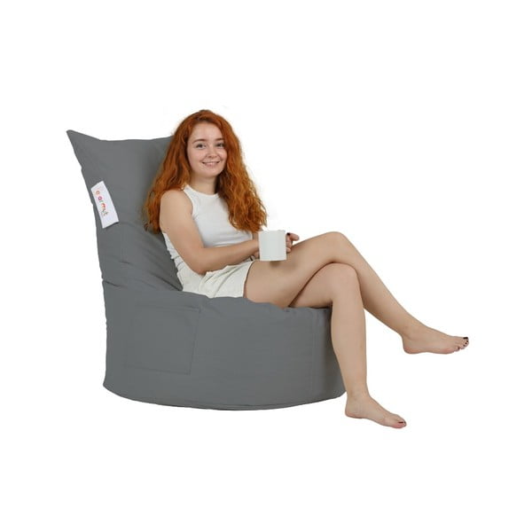 Tmavě šedý zahradní sedací vak Balina – Floriane Garden-image-1