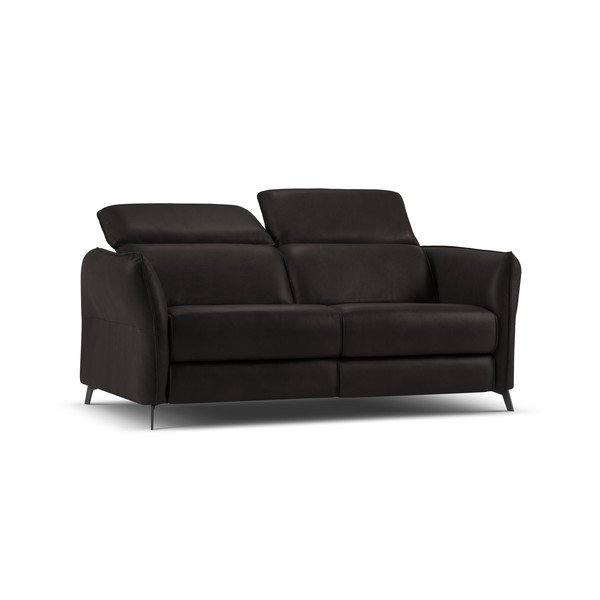 Černá kožená pohovka 103 cm Hubble – Windsor & Co Sofas-image-2
