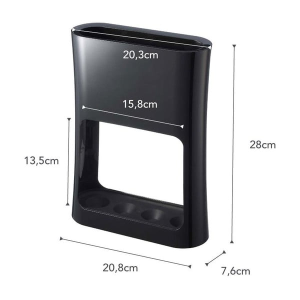 Černý stojan na deštníky YAMAZAKI Oval-image-4