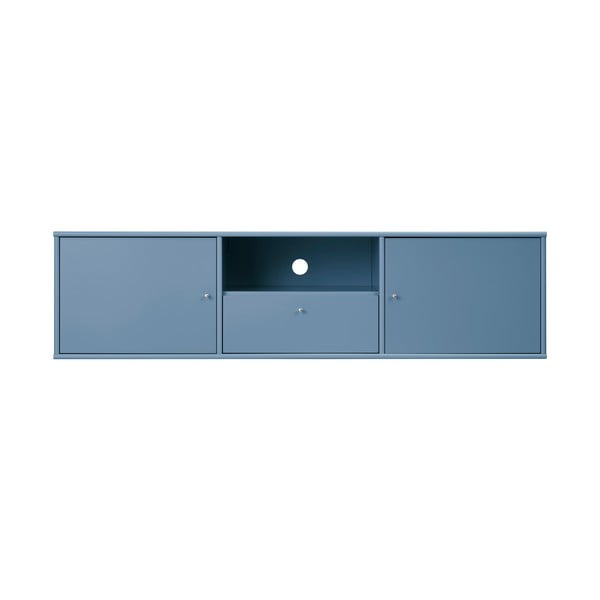 Modrý TV stolek 161x42 cm Mistral – Hammel Furniture