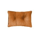 Oranžový polštář Tiseco Home Studio Velvet Button, 40 x 60 cm