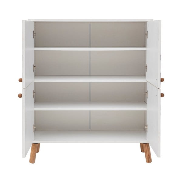 Bílá skříňka 95x111 cm Multilux – Kalune Design-image-3