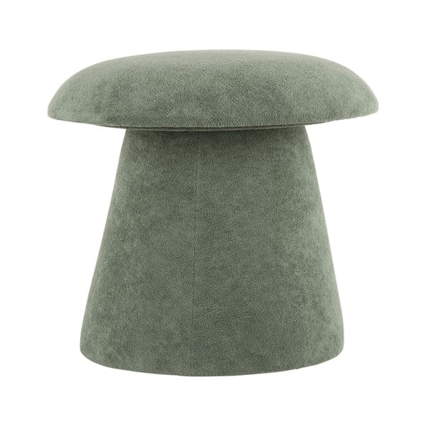 Šedý sametový taburet Mushroom – Leitmotiv